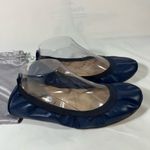 YOSI NEW YORK FOLDABLE BALLET FLATS TRAVEL WOMEN NAVY BLUE SZ 10 NEW Photo 5