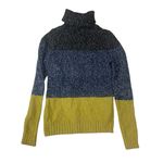 Boden size 4 small Women's Turtleneck Sweater knit color block Blue Photo 1