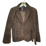 Mixit Vintage  Suede Blazer Jacket Brown Photo 0