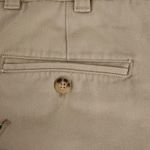 Vintage Berle High Waist Khaki Shorts With Martinis Embroidered All Over Size 36 Tan Photo 3