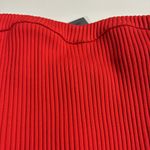 NBD  Zhora Red Ribbed Straoless Bodysuit 0145 Photo 6