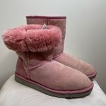UGG  Australia Classic‎ Short 5825 Leather Sheepskin Lined Winter Boots Pink 8 Photo 9