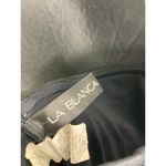 La Blanca Core Solid Bandeau One Piece Shirred Swimsuit Black Size 12 Photo 5