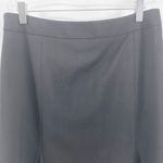 Kate Hill 90s Vintage Black A-Line Wool Mini Skirt Photo 5