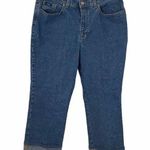 IZOD  Cropped Denim blue jeans size 12 Photo 0