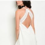 LOVERICHE NWT Sz M Gorgeous Spaghetti Strap Chiffon Slip Dress In Off White Photo 4