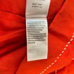 Farm Rio NWOT  100% Linen Puff Sleeve Linen Romper Size S Red Photo 11