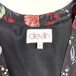 Revolve Devlin () Women's Black Rose Garden Ruffle-Accent Finley Dress Size 2 Photo 9