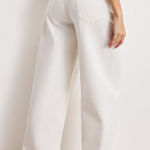 Good American  White Wide Leg Trouser Pants Size 10/30 Photo 0