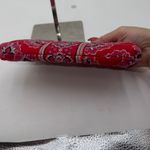 Vera Bradley  Red Floral Kiss Lock Clutch Wallet Pouch Cosmetic Bag Photo 5