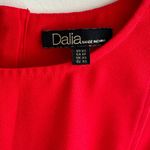 Dalia Collection Dalia Square Tank Top with Rounded Hem, Business Casual Blouse, Red, Size XS Photo 7