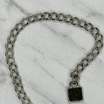 Square Geometric Chain Link Belt Silver Tone One Size (OS) ✨ Photo 12