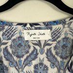 Rujuta Sheth x Anthropologie Marie White Blue Lotus Maxi Kaftan Dress Photo 5