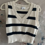 Miou Muse Black and White cropped sweater Size M Photo 0