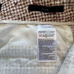 Banana Republic Women's Blake Wide Leg Crop Dress Pants Size 0 Brown White Photo 4