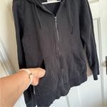 Pact  black organic cotton zip hoodie size medium Photo 1