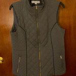Women’s Zip Up Light Quilted Padded Vest Gray Size M Photo 0