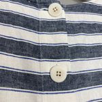 Madewell Striped Play Button Back Dress Small Shift Mini Blue White Casual Beach Photo 13