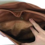 Vintage Leather Animal Print Studded Crossbody Purse Brown Photo 8