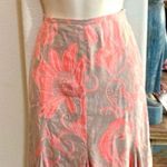 Etcetera Like new  linen blend floral skirt. Sz 2 Photo 0