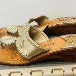 Jack Rogers Mid Wedge Gold sandal flip flop size 8 Photo 0