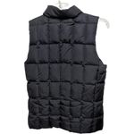 Gap  Black Women Insulted Puffer Vest Size Medium Square Stitch Equestrian Winter Photo 3