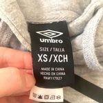 Umbro  XS Women’s Teen Cropped Hoodie Sweatshirt Gray Black Teen Size X Small Photo 2