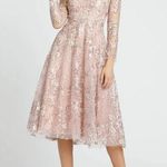 Mac Duggal 67501 Rose Pink Floral Detail Beaded Gown Midi 10 NEW Photo 0