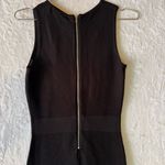 Sunny Girl Black Ribbed Sleeveless Bodycon Midi Dress From ModCloth Chic Uptown Size XS Photo 3