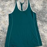 Brooks Green Fitted Backless Sleeveless Tank Top Photo 0