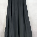 VTG Fritzi California Pleated Maxi Skirt Size 13/14 Minimal Academia Modest 80s Black Photo 0
