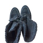 Cole Haan Zerogrand Suede Waterproof Shearling Chukka Black Boots Size 7.5 Photo 3