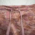 Victoria's Secret Y2K Paisley 100% Silk Mini Sleep Shorts. Pink. Size: Medium. Photo 2