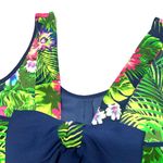 Candie's Blue Floral Flowy Tropical Tank Top Photo 7