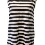 Old Navy  Blue White Striped Sleeveless T Shirt Dress Medium Casual Comfort Photo 0