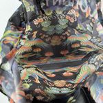 Johnny Was  Floral Phoenix Birds Packable Shopping Bag Tote Reusable Everyday Photo 5