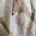 Gap 100% silk pleated skirt Women’s size 4 Geometric Print Lined Light Pink Tan Photo 11