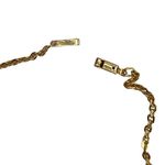 Vintage Germany Painted Rose Round Plastic Pendant Gold Chain Necklace Photo 7