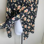 Forever 21 Dark Floral Blouse Long Sleeve Chiffon Sz Small Photo 4