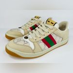 Gucci  Screener Ace Women's GG Sylvie Web Enamel Logo Supreme Sneakers EU 41 Photo 10