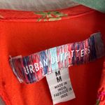 Urban Outfitters UO Liliana Side Slit Midi Dress Red Floral Medium Open back Cottagecore Photo 4