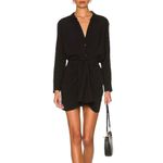 L*SPACE Aura Mini Dress Women S Black Swirl Whimsygoth Boho Holiday Party NWT Photo 1