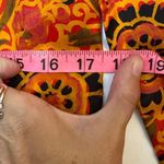 VINTAGE ADELE MARTIN SILK LONG SLEEVE SHEATH DRESS INDIA SMALL ORANGE PINK BLACK Photo 10