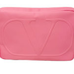 Valentino Beaute Big Baby Pink Pouch‎ Rose Soft Handbag Clutch NEW Photo 0