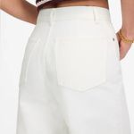Madewell White Capri Cropped Denim Culottes Jeans Size 30 Photo 4