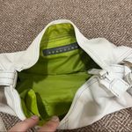 Reaction Kenneth Cole Vtg Kenneth Cole Reaction White Leather Rectangular Y2K Handbag Grunge Preppy Photo 6