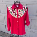 VNT Tapestry Western Style "St. Nick" Red Button Down Roll Photo 1