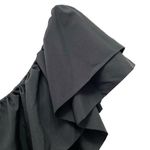 Endless Rose  One Shoulder Ruffle Mini Dress Black Tiered Sz Large Party Cocktail Photo 5
