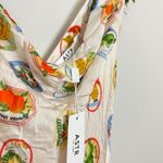 ASTR  the Label Allexina Printed Tie Shoulder Midi Dress in Ivory Fruit Cocktail Photo 5