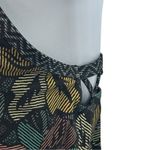 prAna Ardor Dress “Black Horchata” XL — Racerback Built-In Bra Floral Mini Photo 6